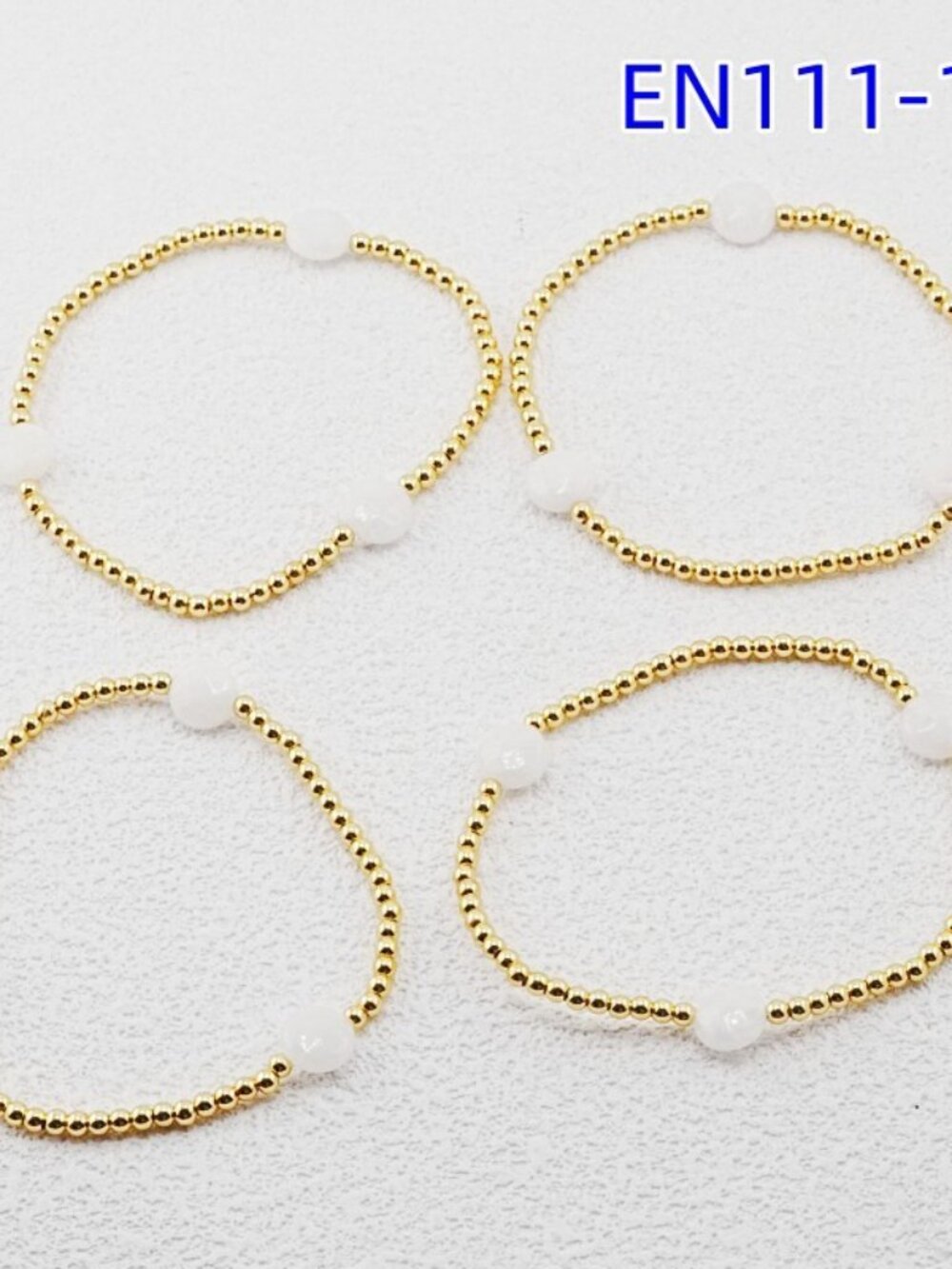 Enewton White Natural Stone Bracelet Set